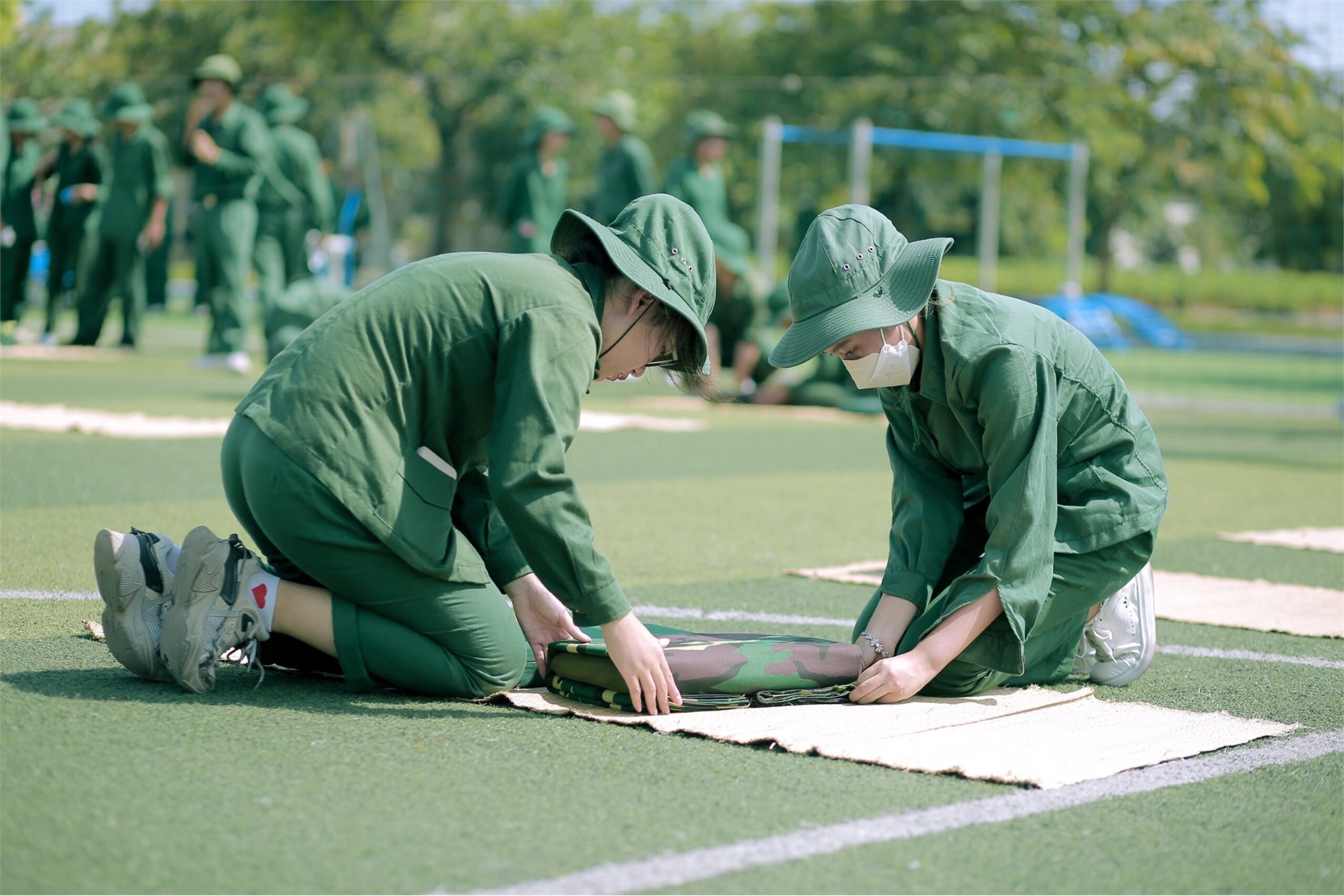 Đoàn Công tác Trường Cao đẳng Truyền hình đến thăm quan, kiểm tra kỳ học quân sự của học sinh-sinh viên Nhà trường tại Trung tâm GDQP&AN, Trường Đại học Công nghiệp Hà Nội