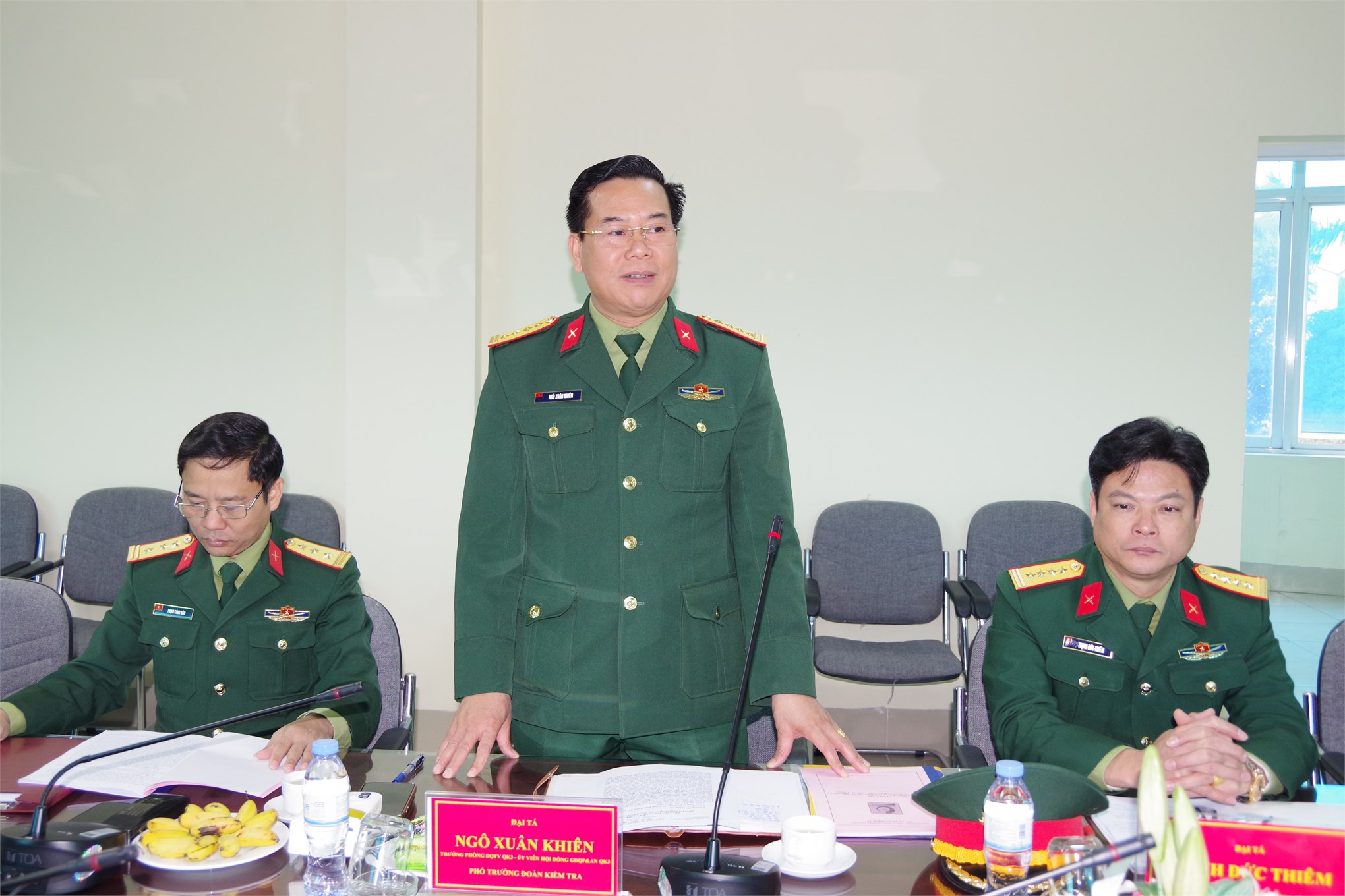 Đoàn công tác Quân khu 3 kiểm tra công tác giáo dục quốc phòng an tại Trung tâm GDQP&AN, Trường Đại học Công nghiệp Hà Nội